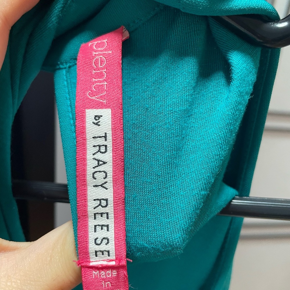 Anthropologie Green Pleated Swing Dress by Tracy Reese - Picture 4 of 5